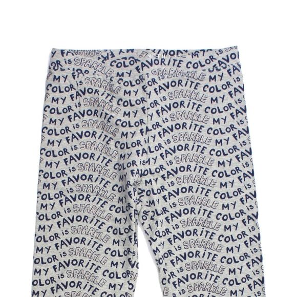 CREWCUTS Size 4 Girls Leggings Favorite Color Is Sparkle - Picture 3 of 4